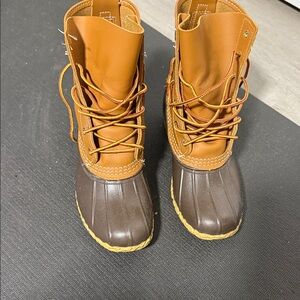 L.L. Bean Brown and Tan Winter Boots